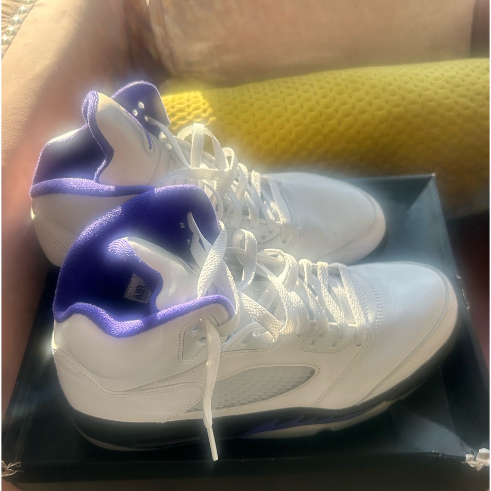 jordan 5 “concord” purple and black
